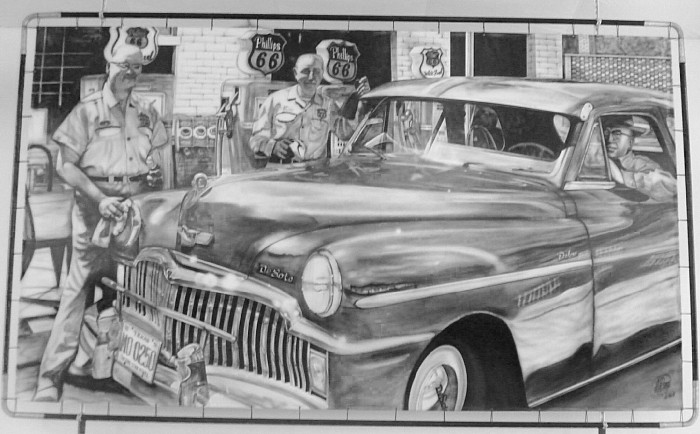 Mural in canvas Car D’Soto 1940