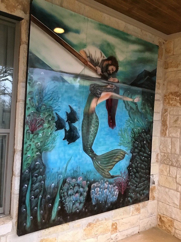 Mural for exterior of house