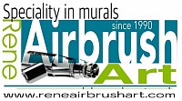 René Airbrush Art , speciality in murals , since 1990 . www.reneairbrushart.com